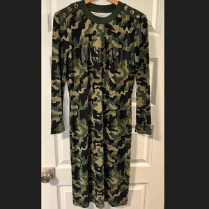 Baum und Pferdgarten Knit Dress in Camo Print